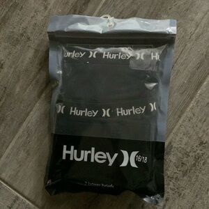 Hurley boxer briefs (2) for boys XL 16-18 Black